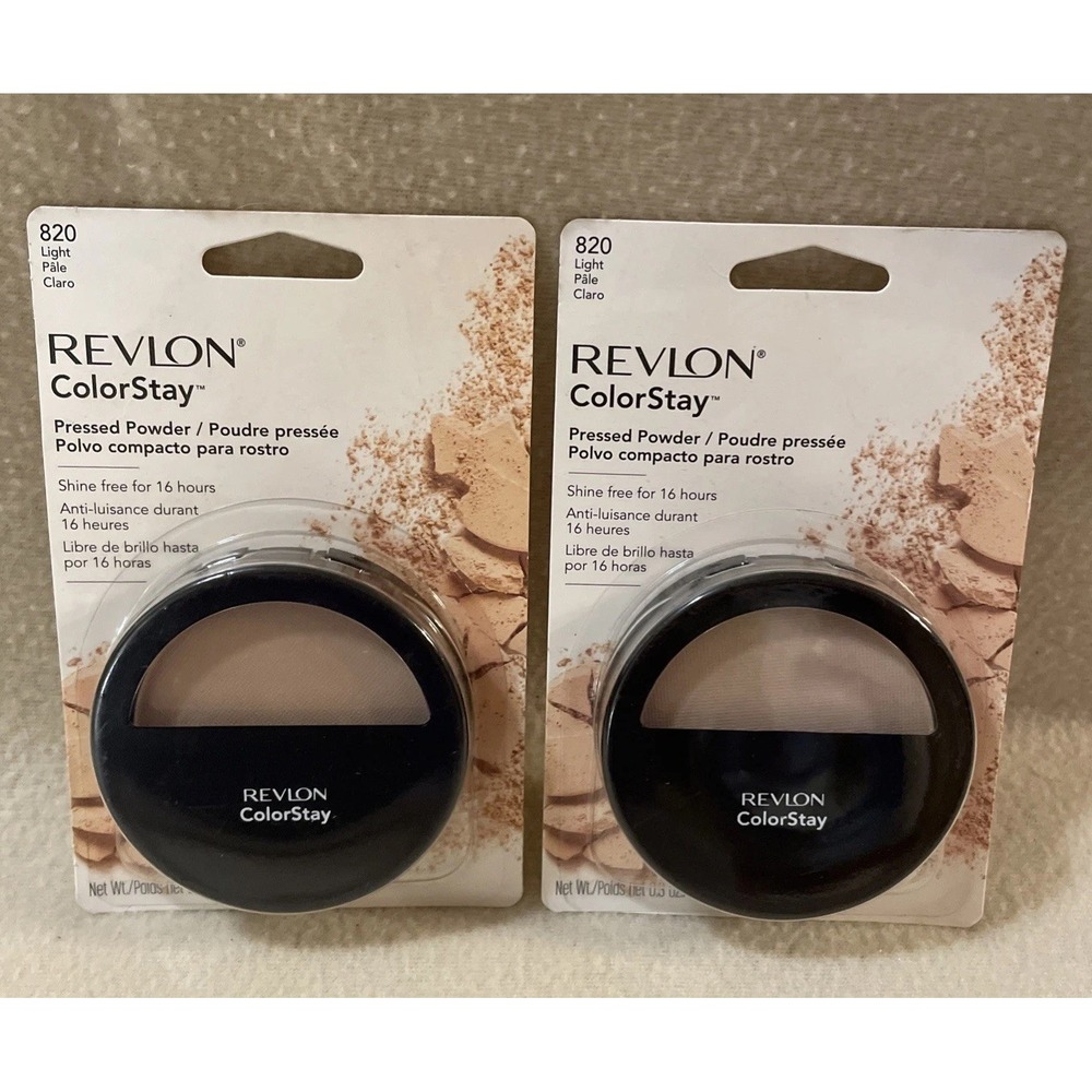 Set Of 2 Revlon ColorStay Pressed Powder 16 hour #820 Light New In Package